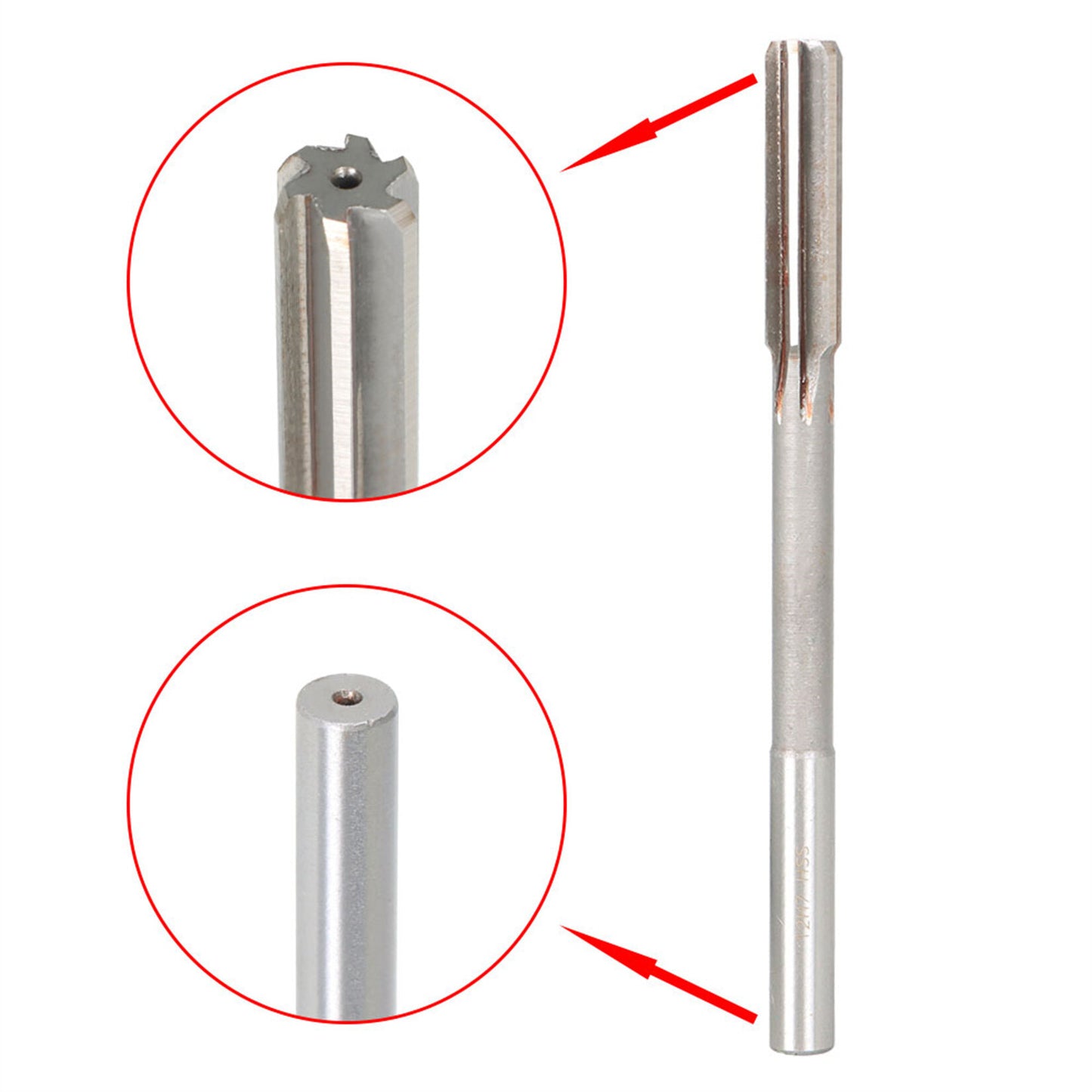findmall 8PCS Reamer Set 3mm-10mm Chucking Reamer Set Metric Sets H8 HSS Straight Flute Straight Shank Chucking Machine Cutter Milling Reamer Kit for Lathe Machine