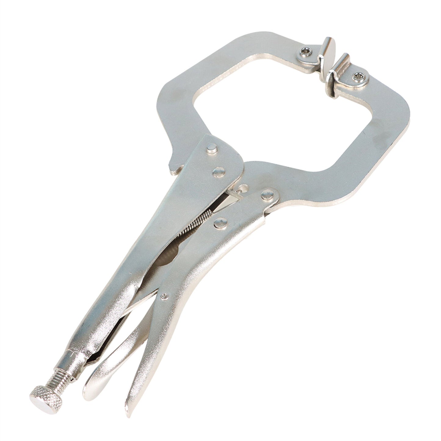 10Pcs 11 Inch Locking C Clamps with Swivel Pads Heavy Duty C-Type Locking Plier Table and Tool Vise Grip