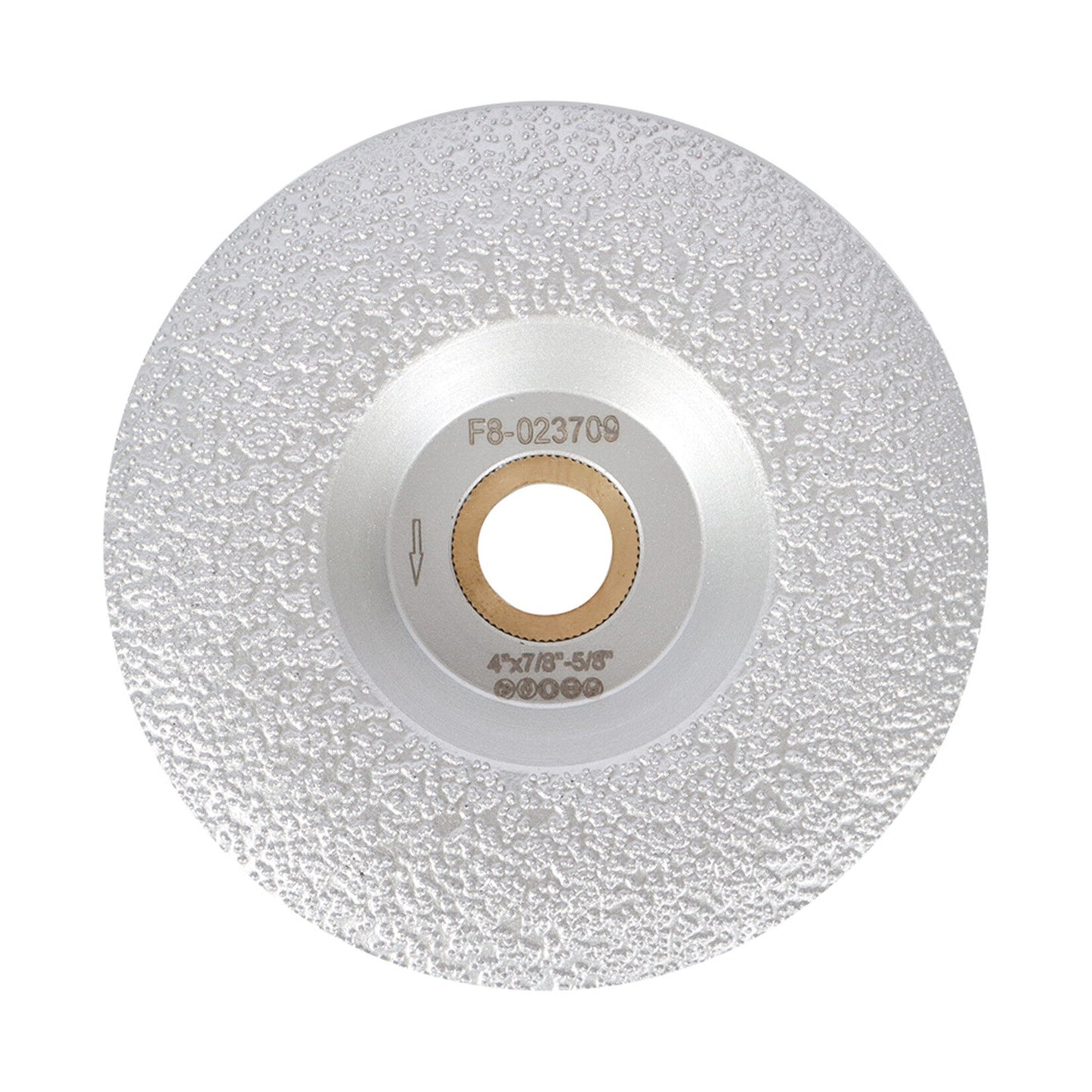 4 Inch Vacuum Brazed Diamond Grinding Disc Diamond Grinding Cup Wheel Fit for Granite Marble Iron Steel Masonry Convex Vacuum Brazed Grinding Disc Fits 7/8 Inch Arbor (1 Pcs)