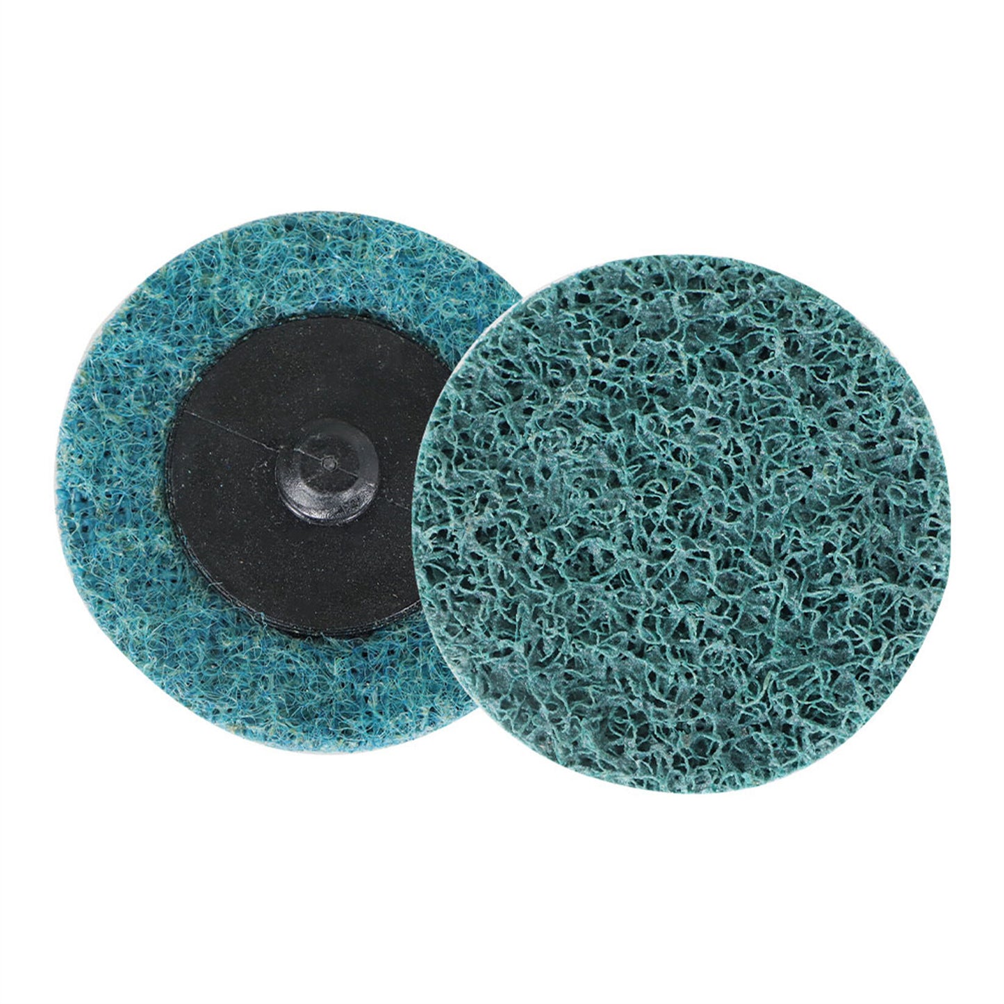 findmall 50Pcs 2 Inch Blue Quick Change Surface Prep Conditioning Discs, Fine Grit for Cleaning, Finishing and Deburring on Metals