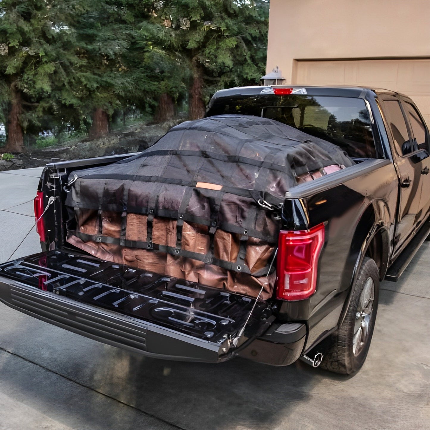 findmall 6.75' x 8' FT w/Cam Buckles & S-Hooks Heavy Duty Cargo Net For Pickup Trucks