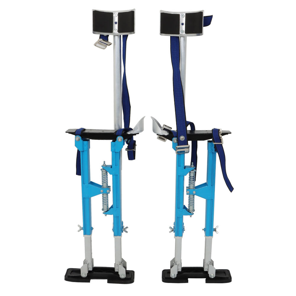 findmall Drywall Stilts Lightweight Aluminum Blue For Putting Up Drywall 18''-30''