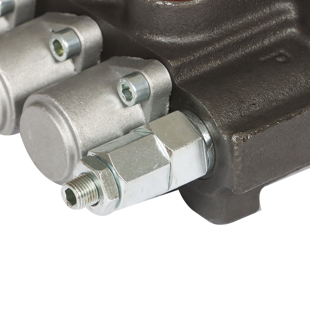 findmall 7 Spool Hydraulic Directional Control Valve 11gpm,40L,2 Joystick,BSPP Interface