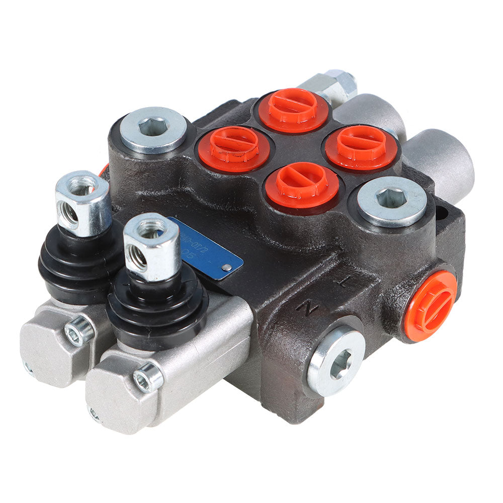 findmall Hydraulic Monoblock Double Acting Control Valve 2 Spool 11 GPM SAE Ports New