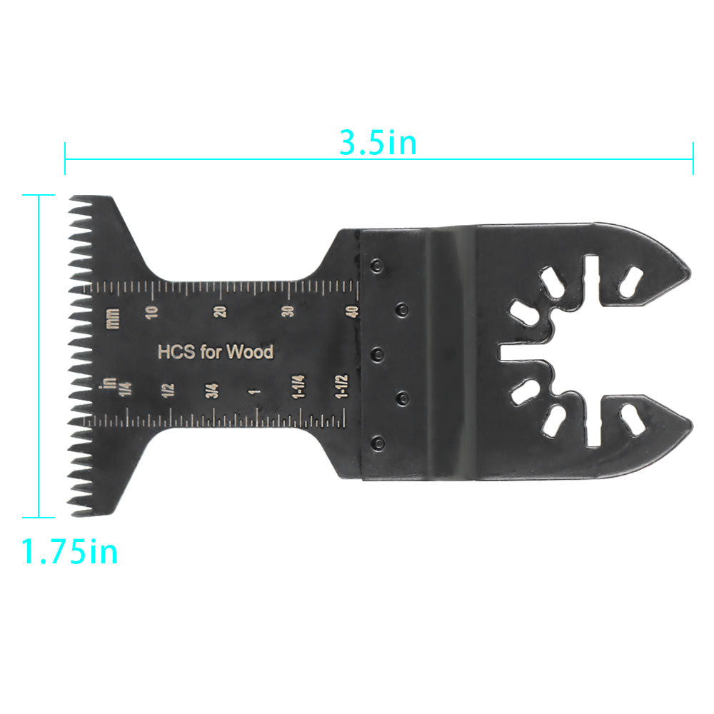 findmall 60 Pcs 1.75" - 3.5" Oscillating Multitool Tool Quick Release Saw Blades