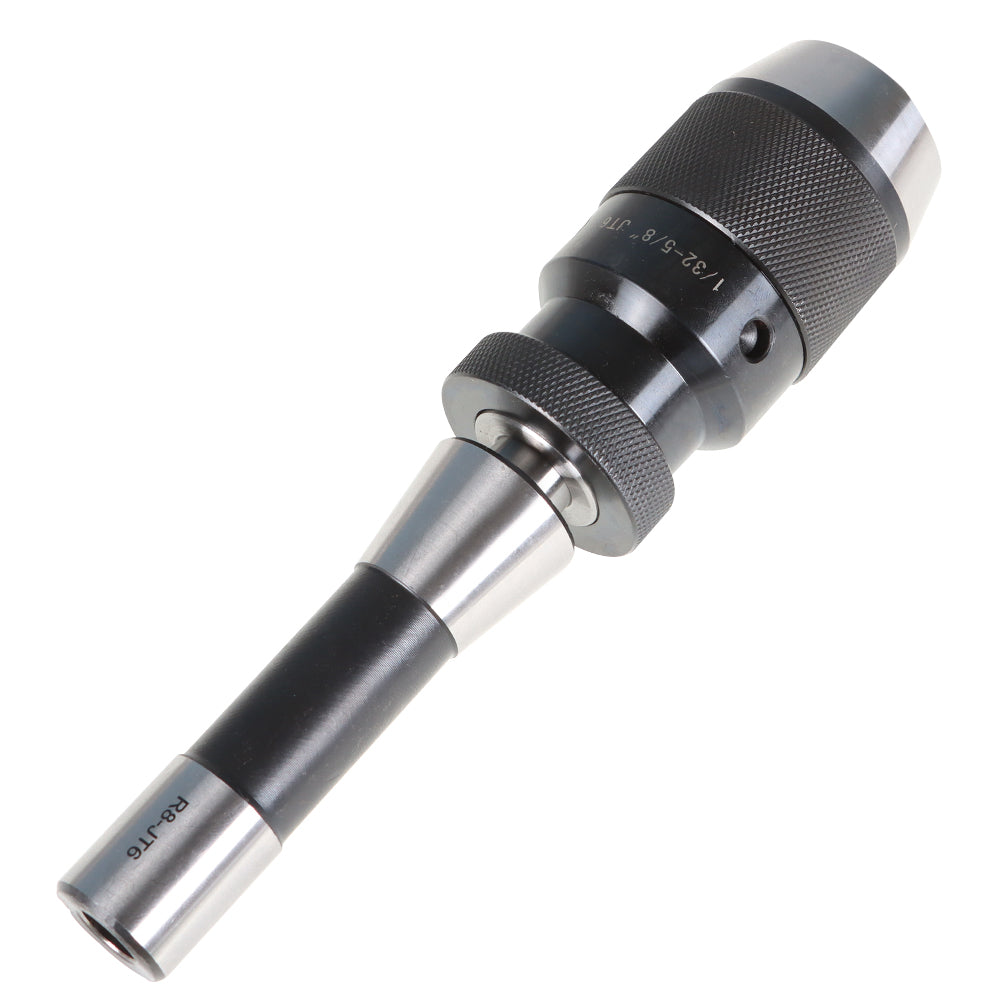 findmall 1/32"- 5/8" Keyless Drill Chuck JT6 Self Tighten W/R8 Shank Adapter