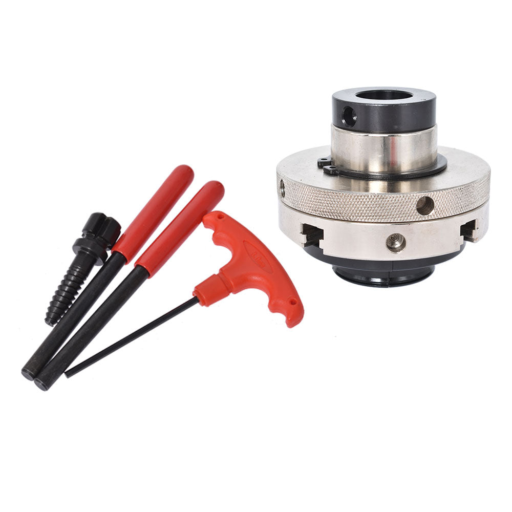 findmall 4-Inch 4-Jaw Self-Centering Lathe Chuck Set with 1-Inch x 8TPI Thread