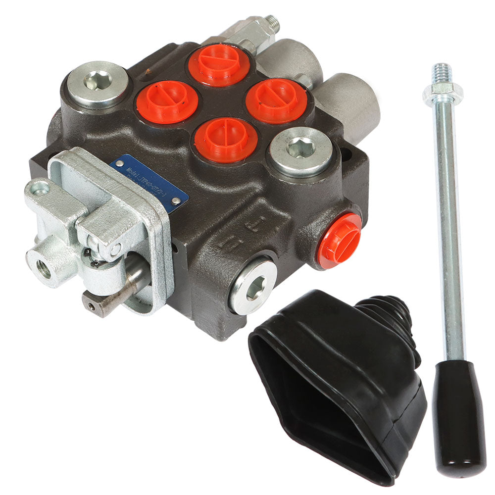 findmall 2 Spool 11GPM Hydraulic Control Valve Double Acting 3600 PSI BSPP Port