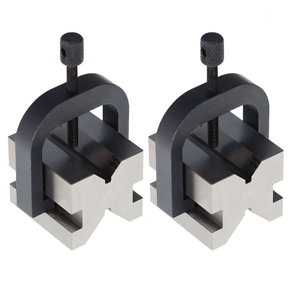 findmall 1-3/8 L X 1-5/8 W X 1-3/4 H Accuracy V-Block & Clamp Set