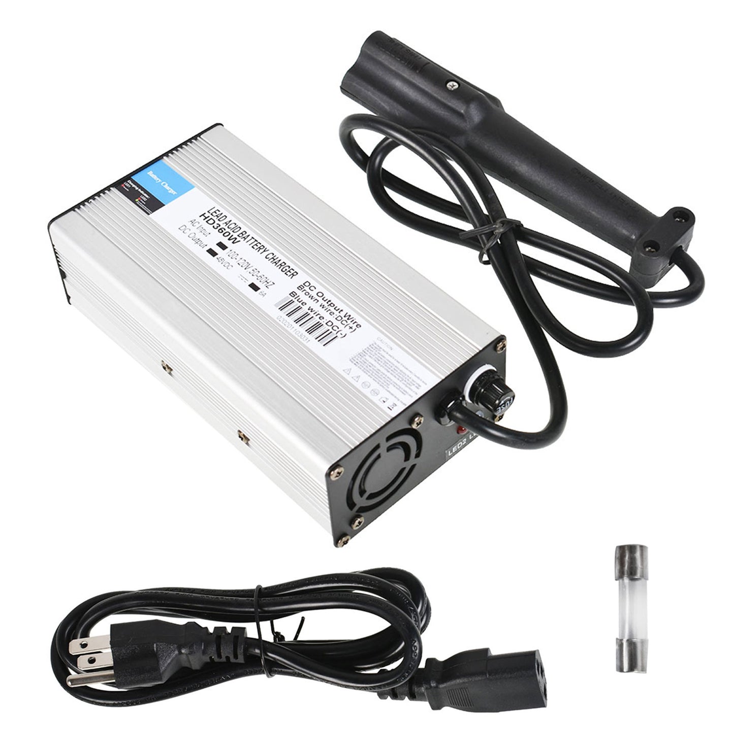 findmall 3Pin 48V 6A Battery Charger Replacement for Yamaha Golf Cart 2007+