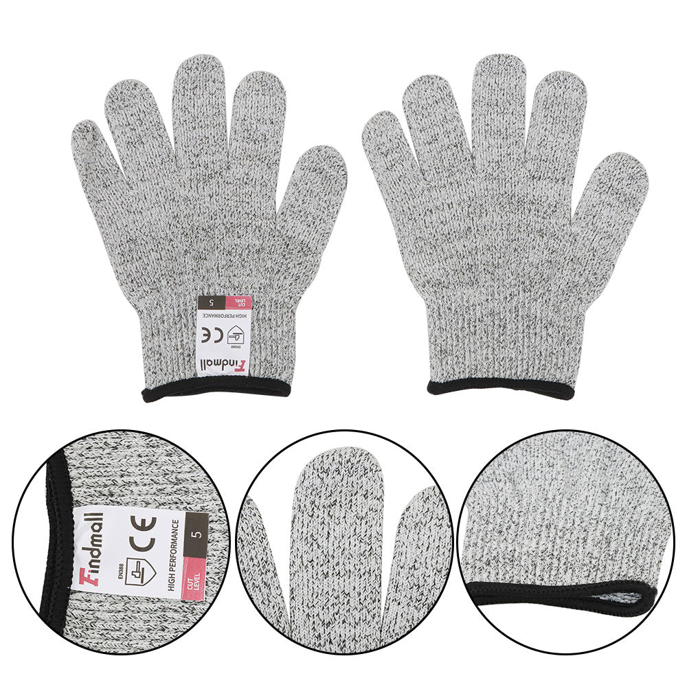 findmall 1 Pair S-Size Food Grade Kitchen Cut Resistant Gloves For Mandolin Slicing