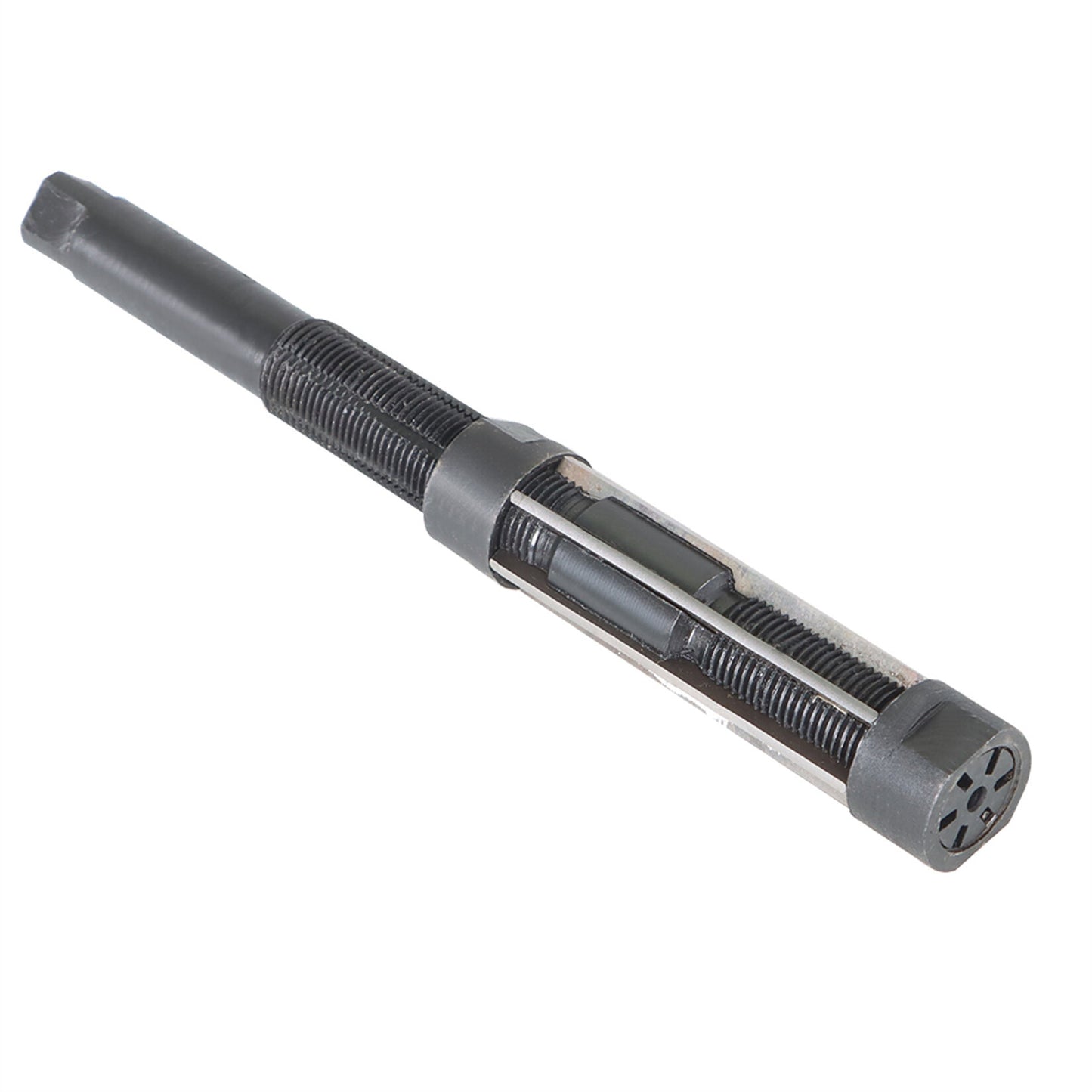 findmall Hand Reamer HSS 29.5 - 33.5mm/ 1-3/16 - 1-5/16 Inch Adjustable Hand Reamer Straight Flute Square End 6 Blades Reamer
