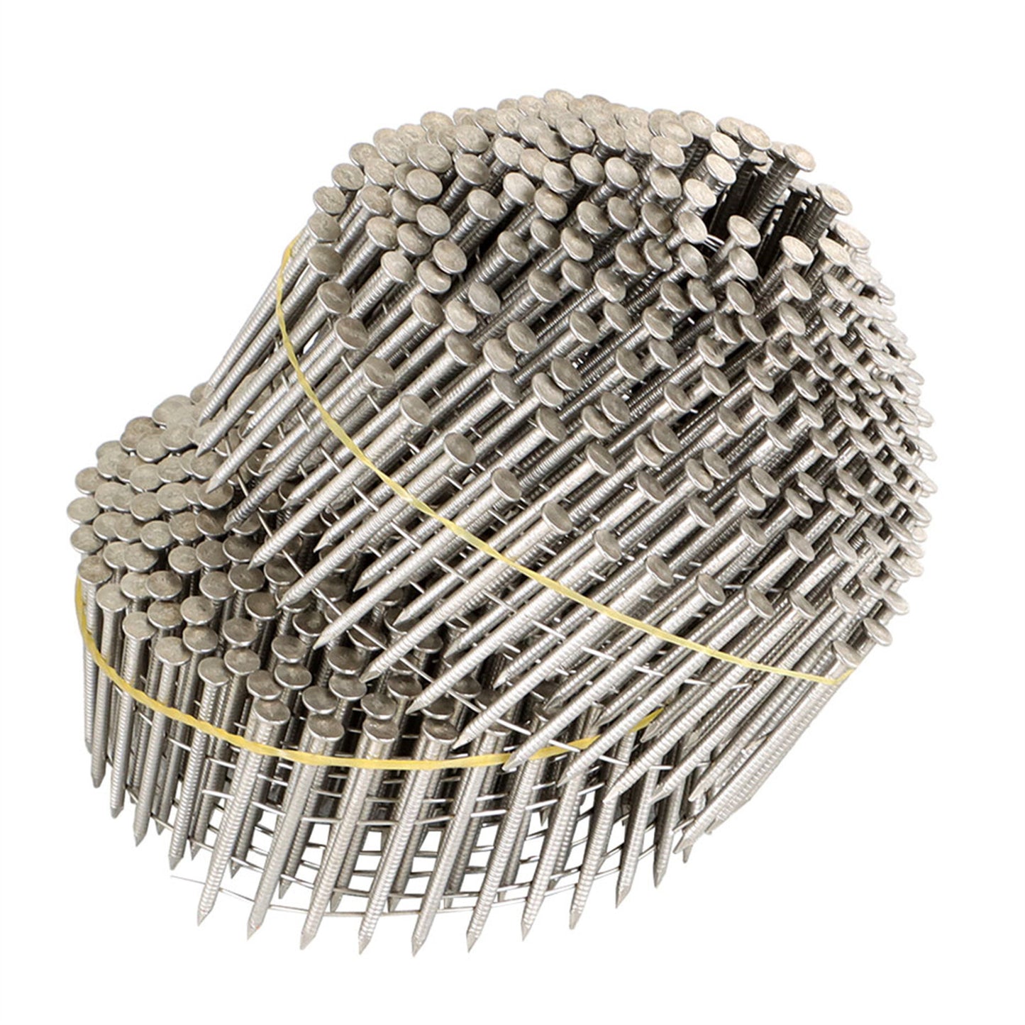 findmall 15 Degree Wire Coil 1-3/4” ×.09” Ring Shank Stainless Steel Siding Nails 1200Pcs
