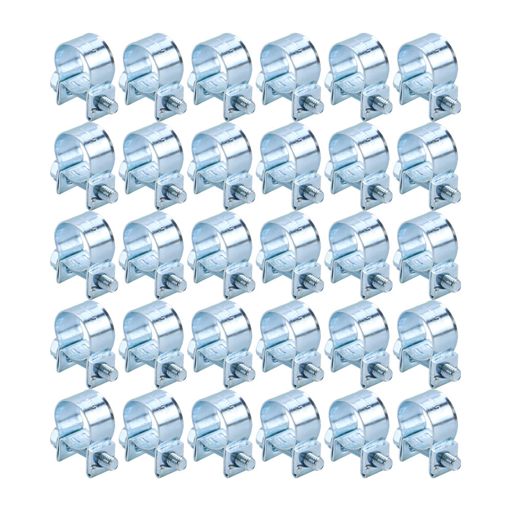 findmall New 30pcs 1/4" (11mm-13mm) Fuel Injection Hose Clamp / Auto Fuel Clamps