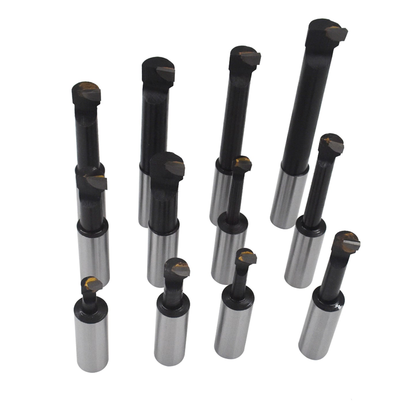 findmall 12Pcs Boring Bar Set 3/4 Inch Shank Diameter C6 Carbide Tipped Bars