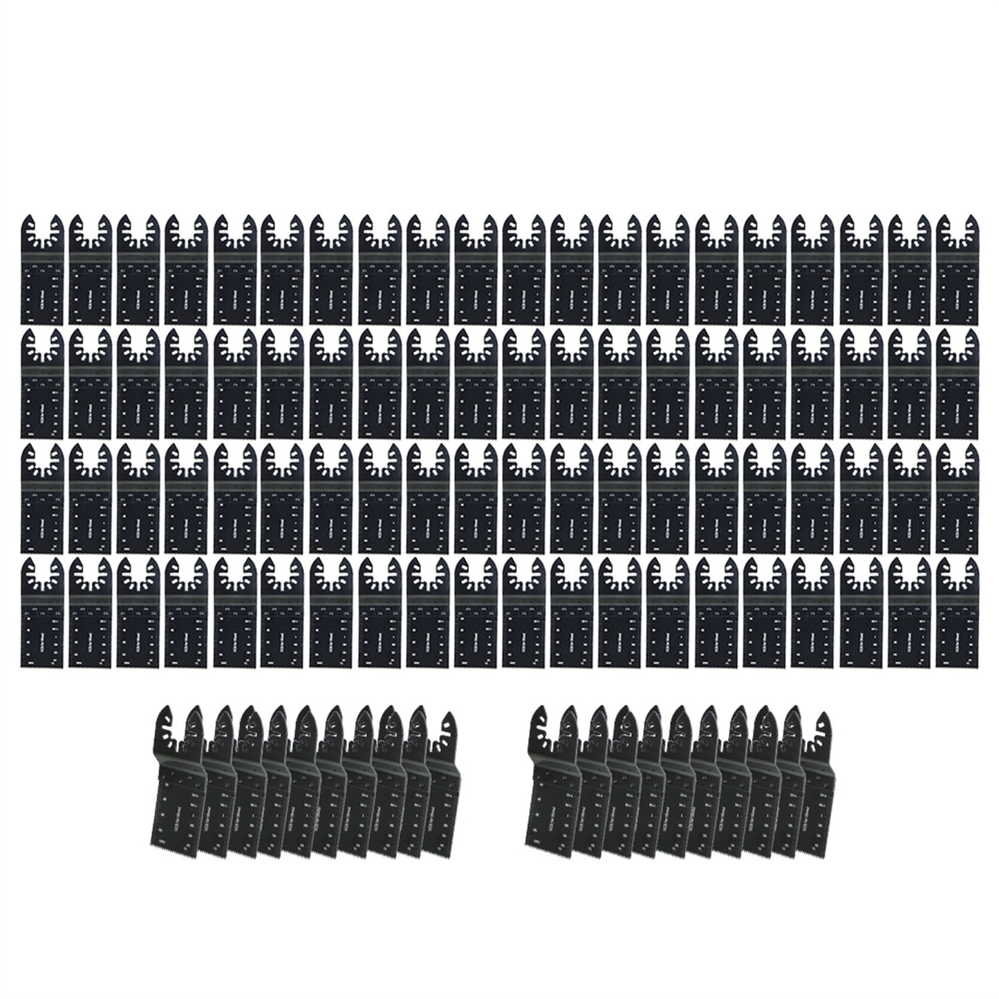 findmall 100 Piece Professional Universal 30-90mm Quick Release Oscillating Tool Blades