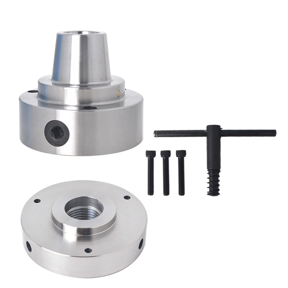 findmall 5C 5" Collet Lathe Chuck Closer With Semi-finished Adp.1-1/2" ×8 Thread