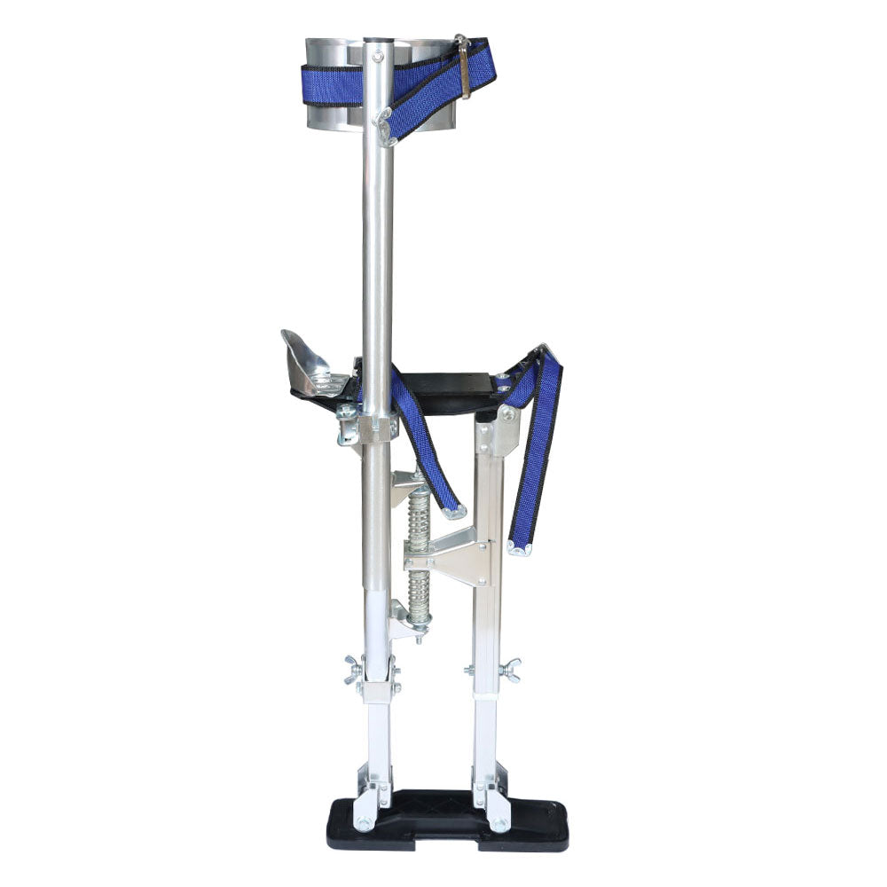 findmall 18In - 30In Aluminum Alloy Stilts For Stilt Painters Walking Tool Silver