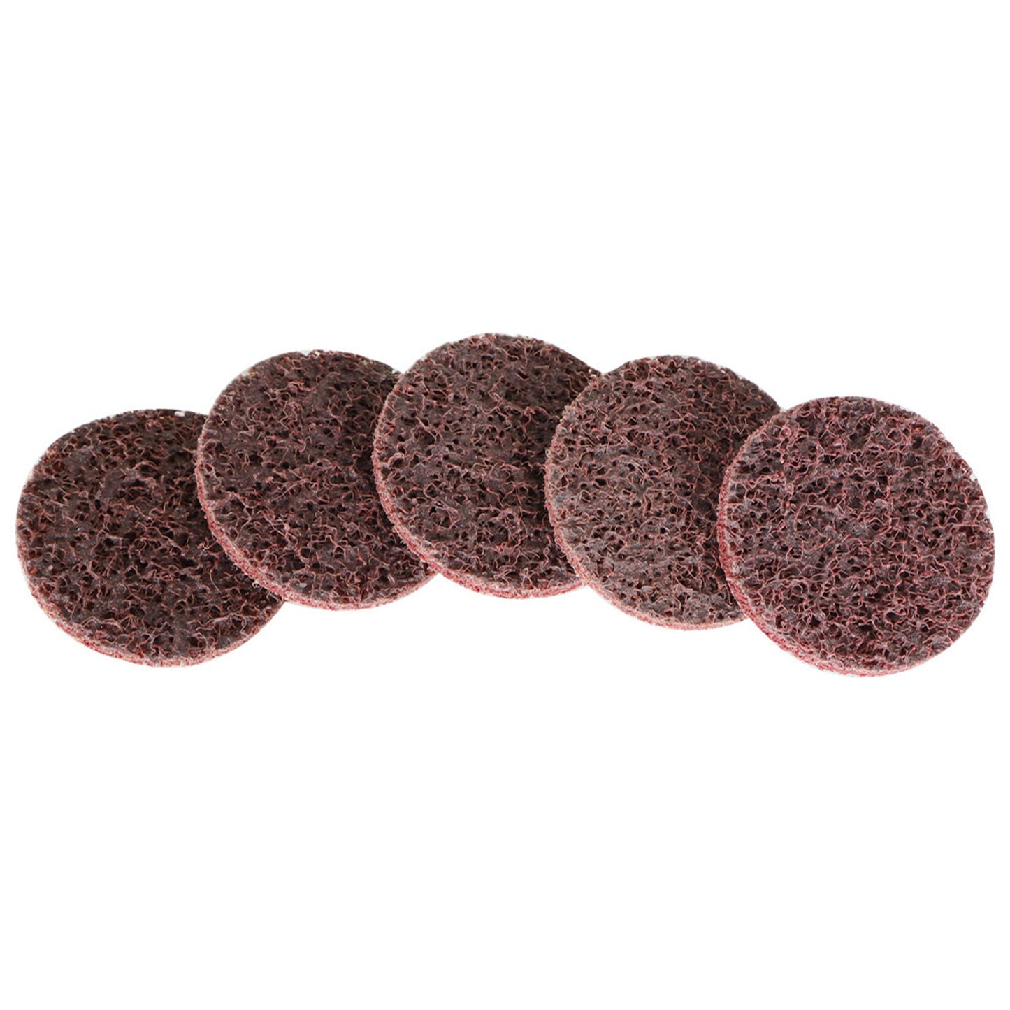 findmall 50Pcs 2 Inch Maroon Quick Change Surface Prep Conditioning Discs, Medium Grit for Cleaning, Finishing and Deburring on All Metals