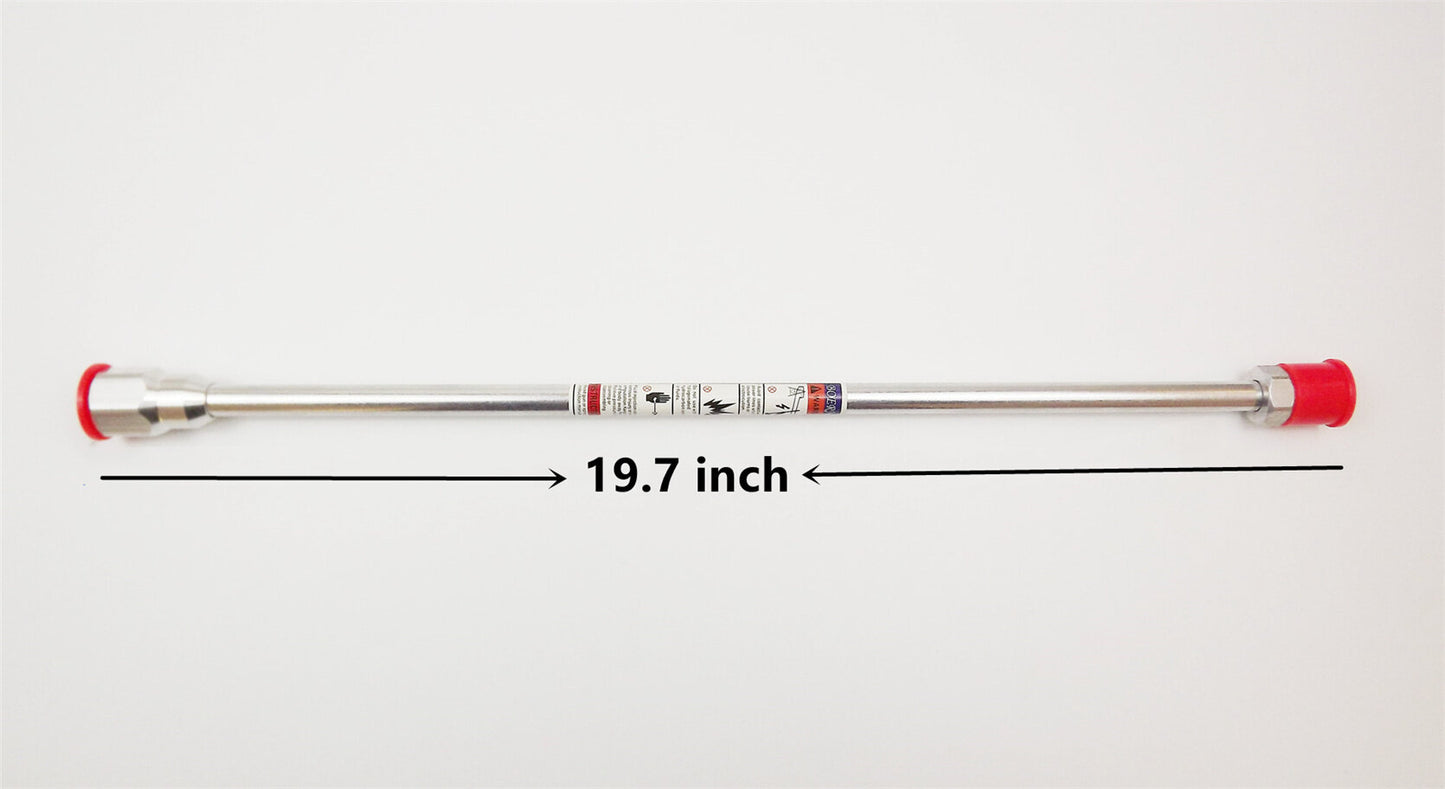 eTekGo Airless Paint Sprayer Spray Gun Tip Extension Pole Rod 19.68"(50cm)