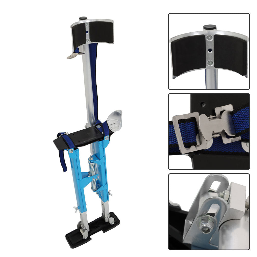 findmall Drywall Stilts Lightweight Aluminum Blue For Putting Up Drywall 18''-30''