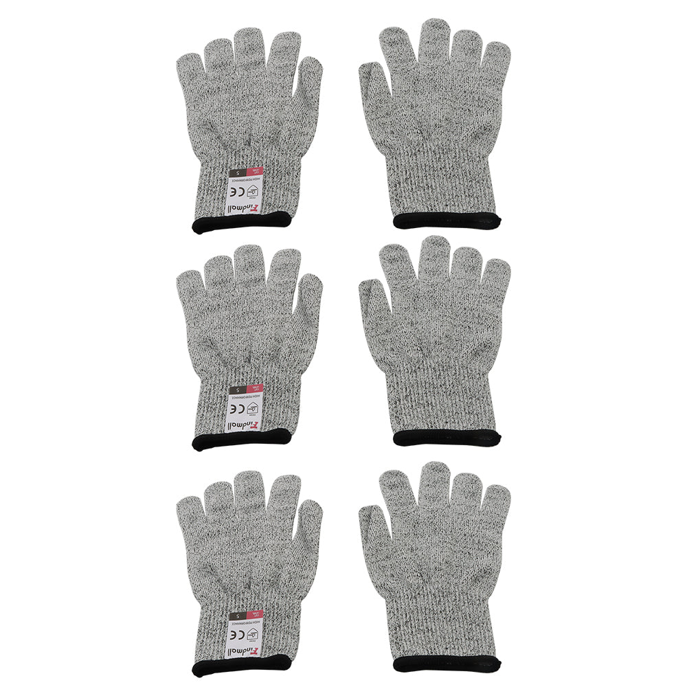 findmall 3Pair Food Grade Reliable Cutting Gloves For Kitchen Meat Cutting, Wood Working