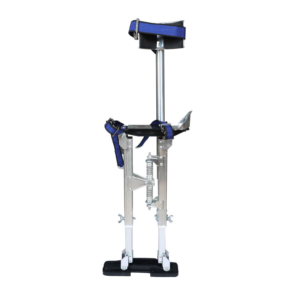 findmall 18In - 30In Aluminum Alloy Stilts For Stilt Painters Walking Tool Silver
