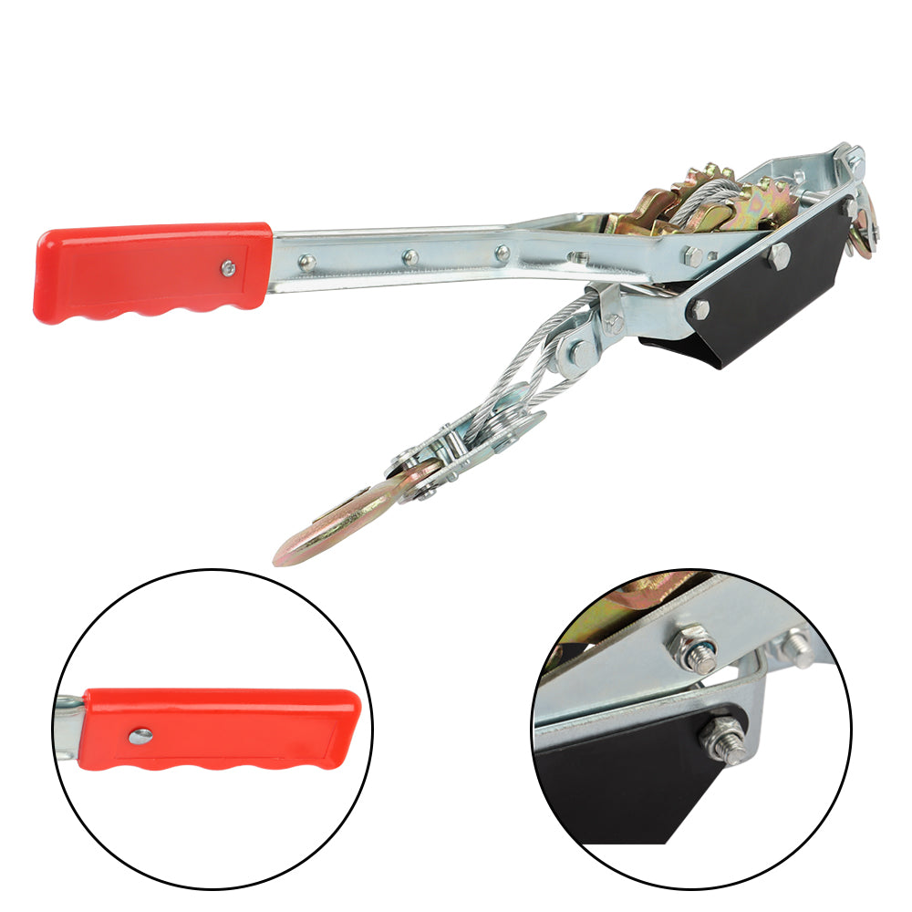 Findmall 2 Ton Heavy Duty Dual Gear Power Puller Cable Puller New