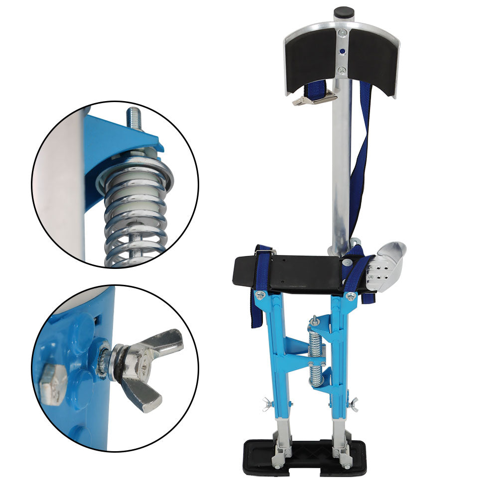 findmall Drywall Stilts Lightweight Aluminum Blue For Putting Up Drywall 18''-30''