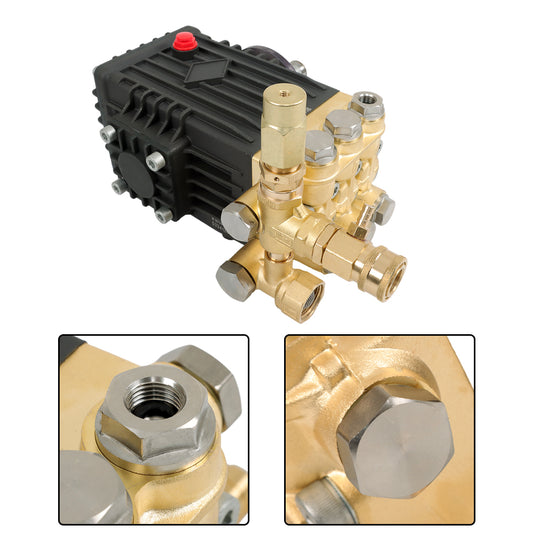 findmall 3600 PSI 4.9GPM Belt Drive Pressure Power Washer Pump 24mm Solid Shaft
