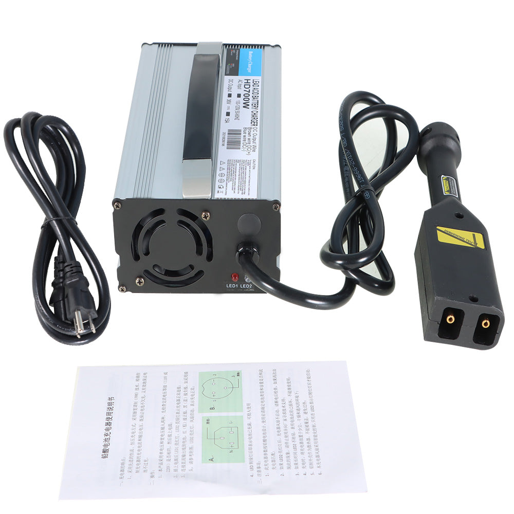 findmall For EZGO TXT 96-Up Golf Cart - Powerwise Handle - 36 Volt 15 Amp Battery Charger