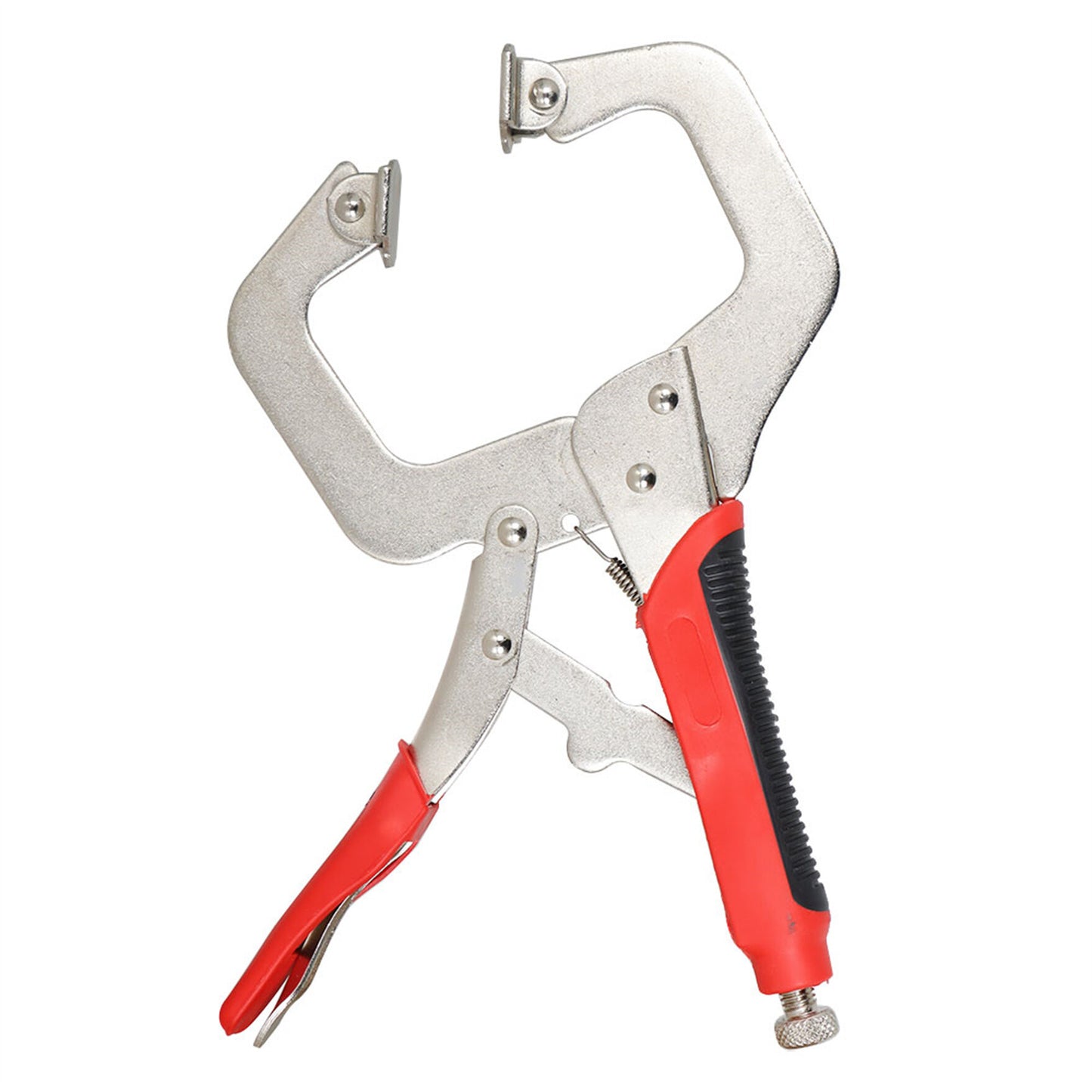 findmall 2Pcs 11 Inch Locking C-Clamp Locking Pliers Heavy Duty C Clamps Set Adjustable Welding Clamps Fit for Shop Home Farm and Automotive