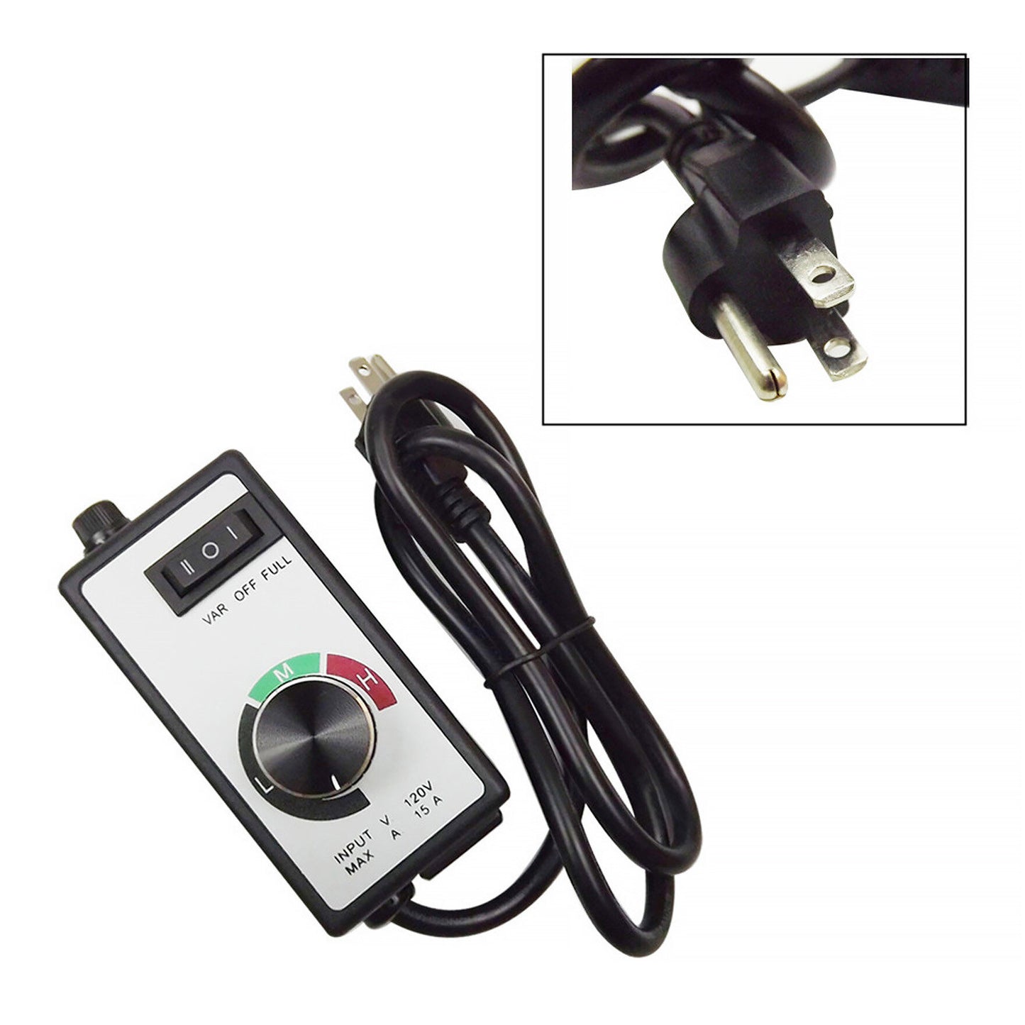 findmall Replacement for Router Fan Variable Speed Controller Electric Motor Rheostat AC 120V