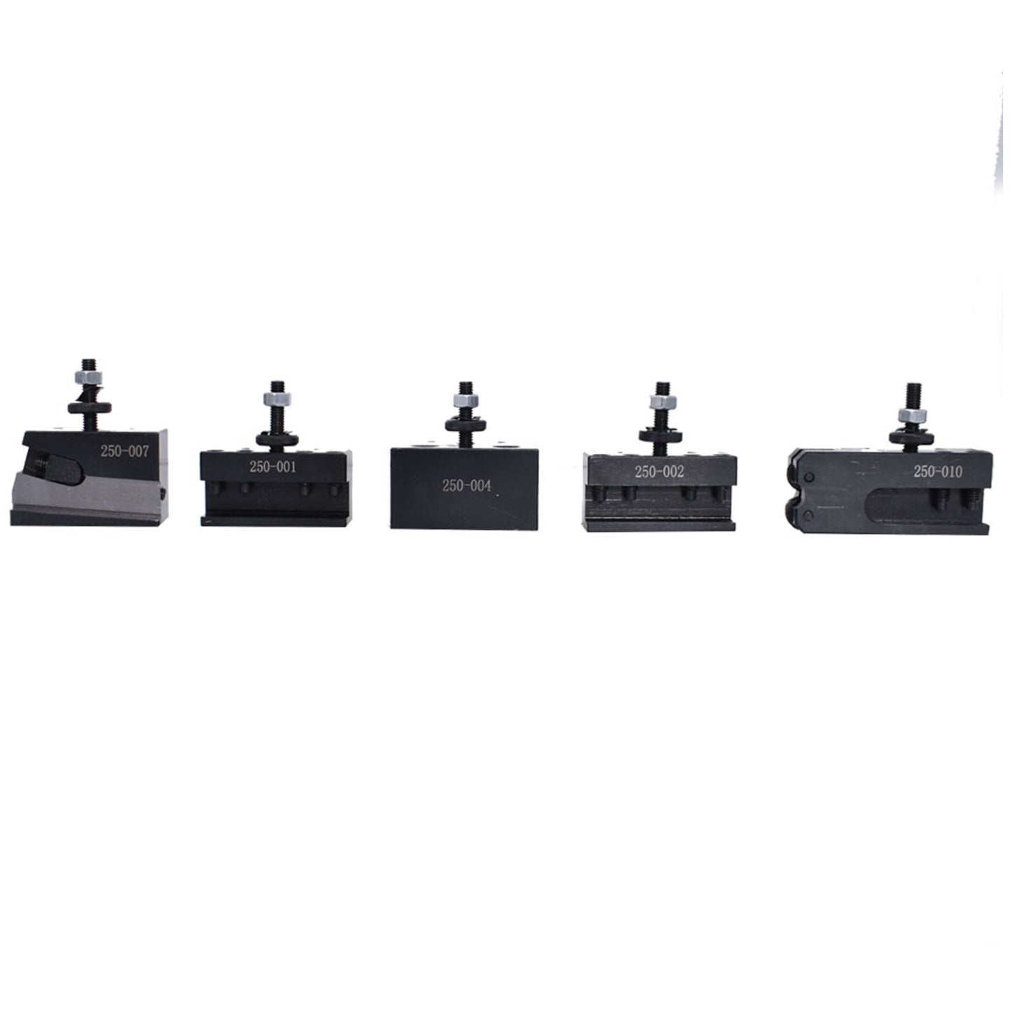 findmall 6Pcs AXA 250-111 Wedge Type Tool Post Set Quick Change Tool Post Set Lathe Holder AXA Tool Post Set Fit for Lathe Swing 6-12 Inch