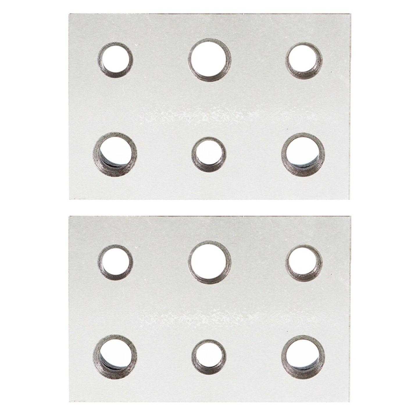 findmall 1 x 2 x 3 inch Blocks 11 Holes Matched Pair Ultra Accuracy .0003 Machinist Fit for Milling Machine