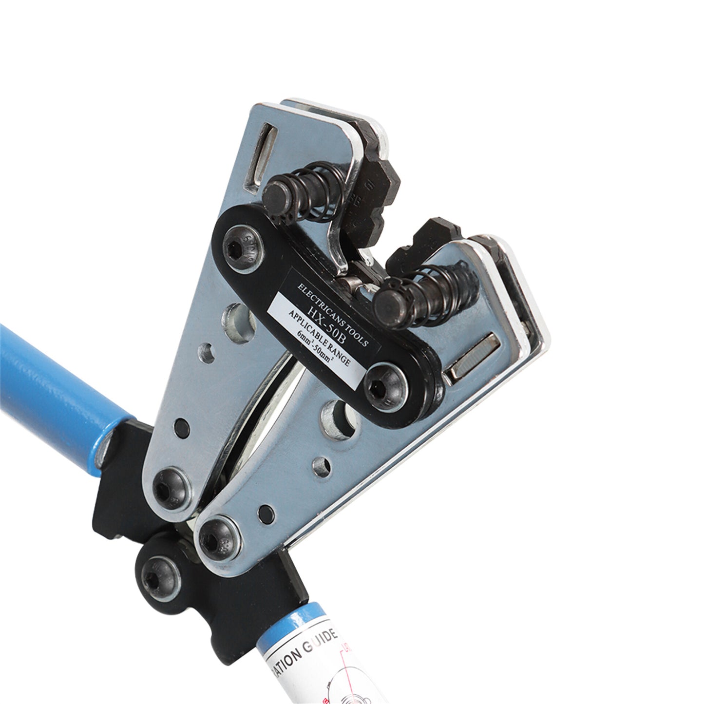findmall 6-50mm² Battery Cable Lug Crimping Tool Wire Lug Crimper with Cable Cutter for 10, 8, 6, 4, 2 and 1/0 AWG Crimping Wire Cable Wire Cable Cutting and Crimper