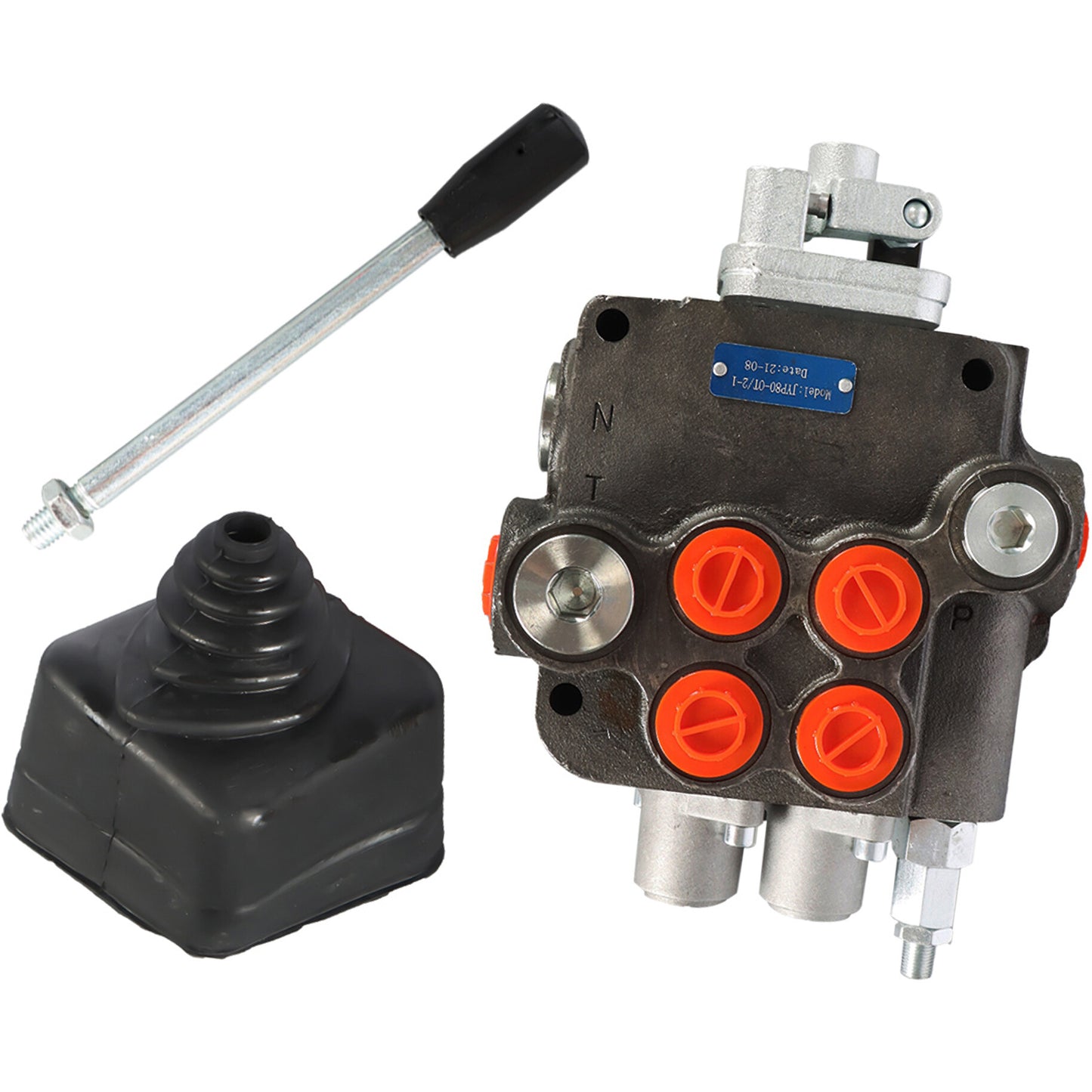 findmall Hydraulic Directional Control Valve for Tractor Loader w/Joystick 2 Spool 21GPM