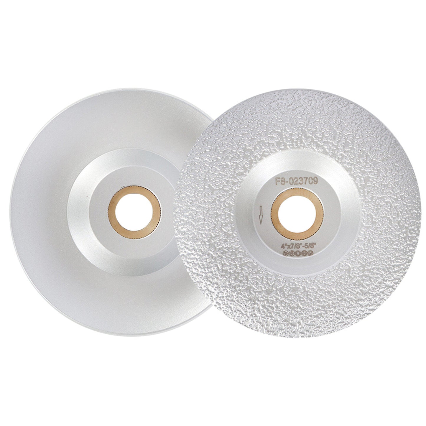 4 Inch Vacuum Brazed Diamond Grinding Disc Diamond Grinding Cup Wheel Fit for Granite Marble Iron Steel Masonry Convex Vacuum Brazed Grinding Disc Fits 7/8 Inch Arbor (1 Pcs)