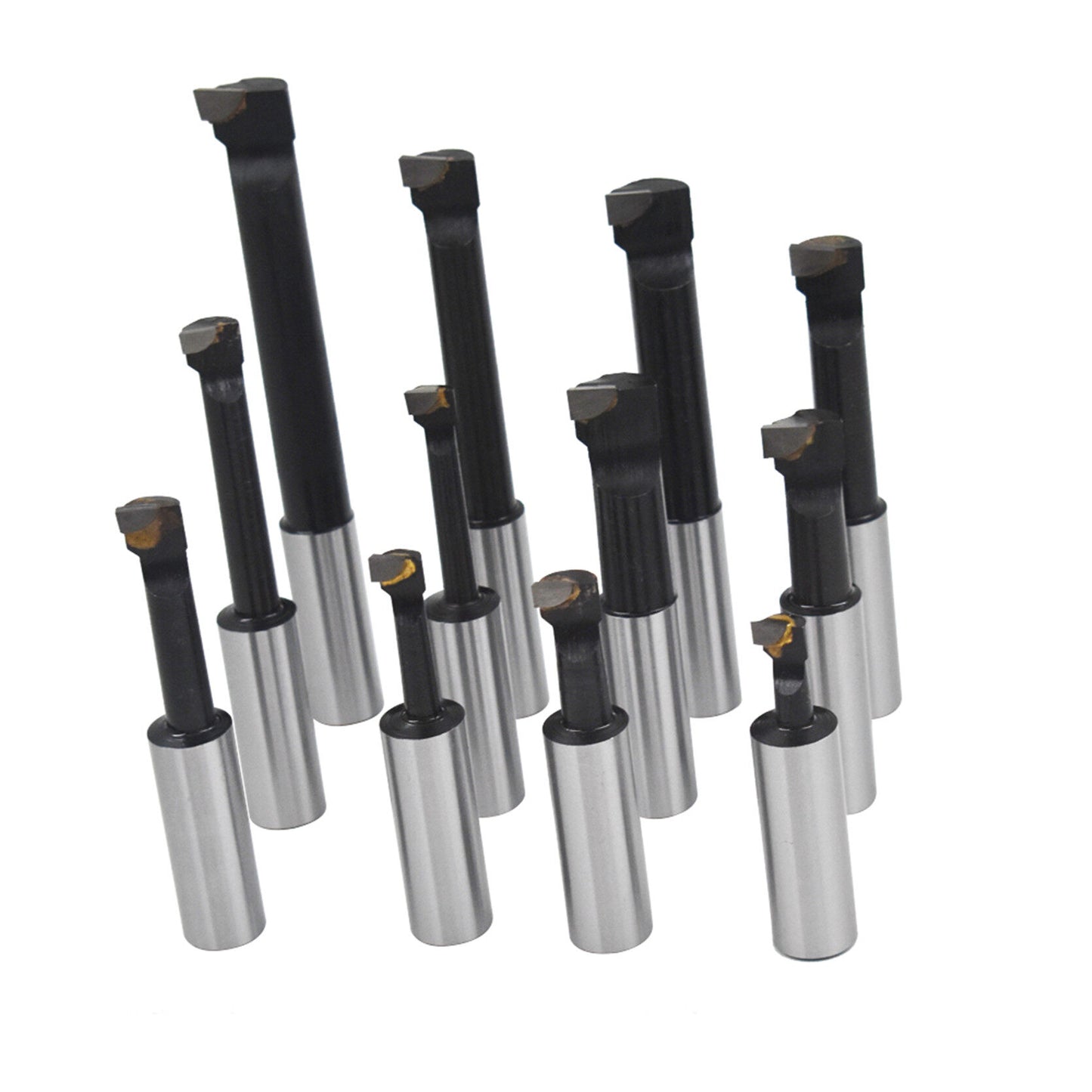 findmall 12Pcs Boring Bar Set 3/4 Inch Shank Diameter C6 Carbide Tipped Bars