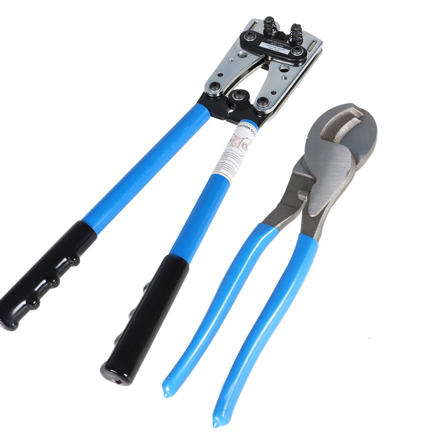 findmall 6-50mm² Battery Cable Lug Crimping Tool Wire Lug Crimper with Cable Cutter for 10, 8, 6, 4, 2 and 1/0 AWG Crimping Wire Cable Wire Cable Cutting and Crimper