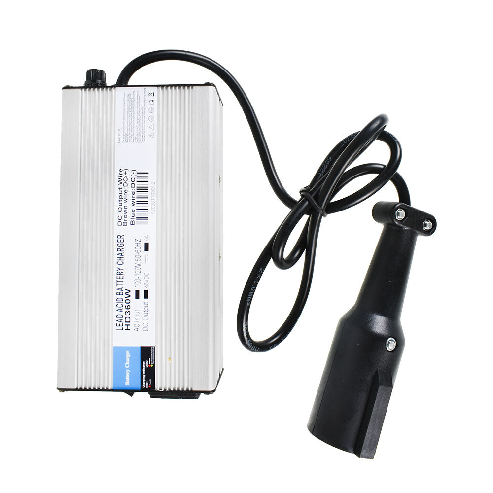 findmall For Club Car Golf Cart 48 Volt 6Amp Battery Charger Snap Head 3 Pin Plug