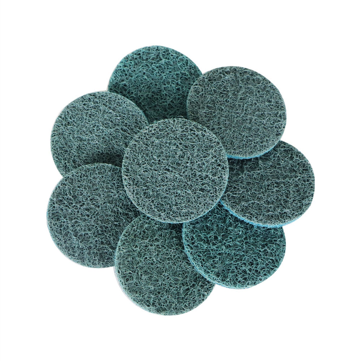 findmall 50Pcs 2 Inch Blue Quick Change Surface Prep Conditioning Discs, Fine Grit for Cleaning, Finishing and Deburring on Metals