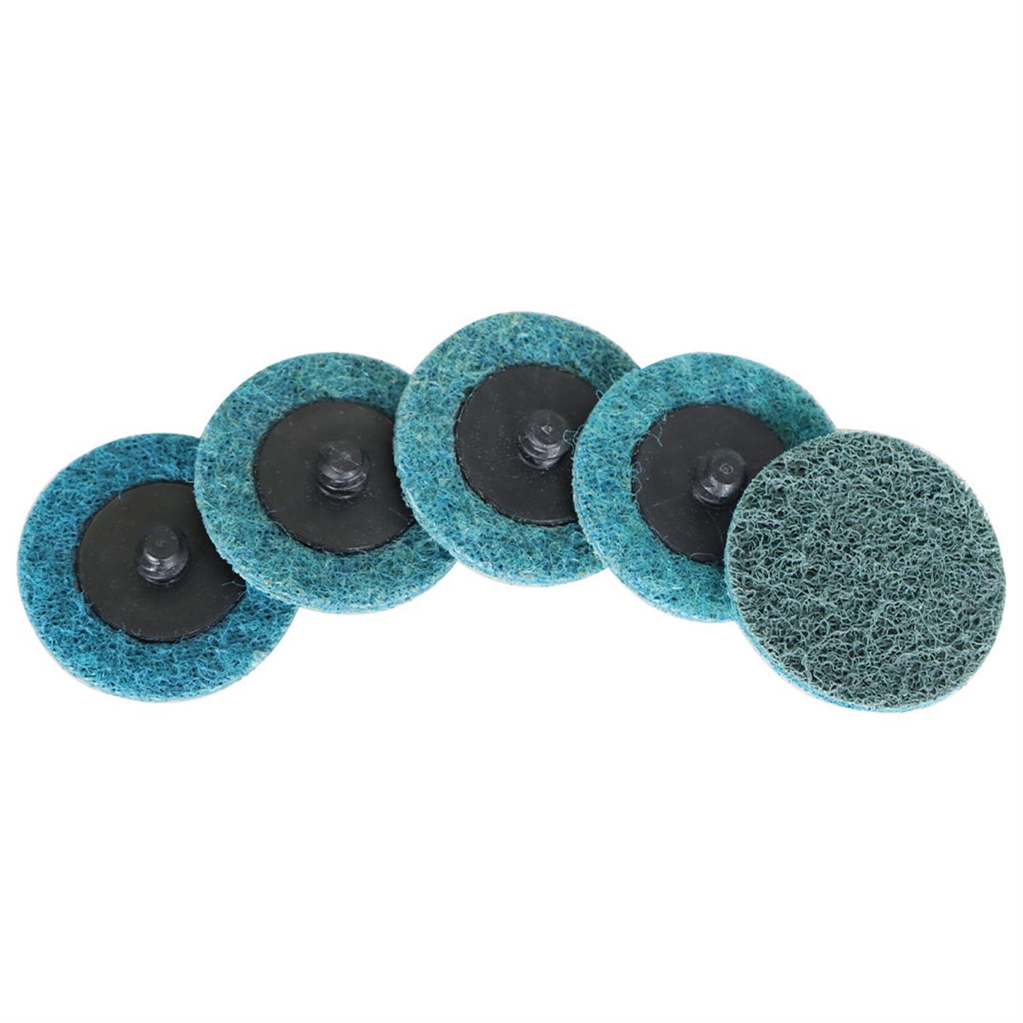findmall 50Pcs 2 Inch Blue Quick Change Surface Prep Conditioning Discs, Fine Grit for Cleaning, Finishing and Deburring on Metals