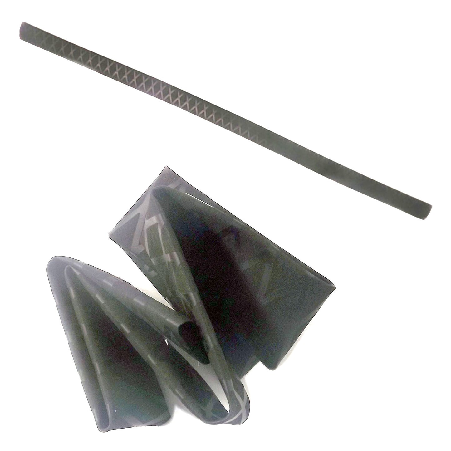 eTekGo X-Tube Heat Shrink Wrap Tubing 39"&64" Lengths for Rod Grips-5 Color 14 Sizes (Black, Diamter:45mm; Length:64")