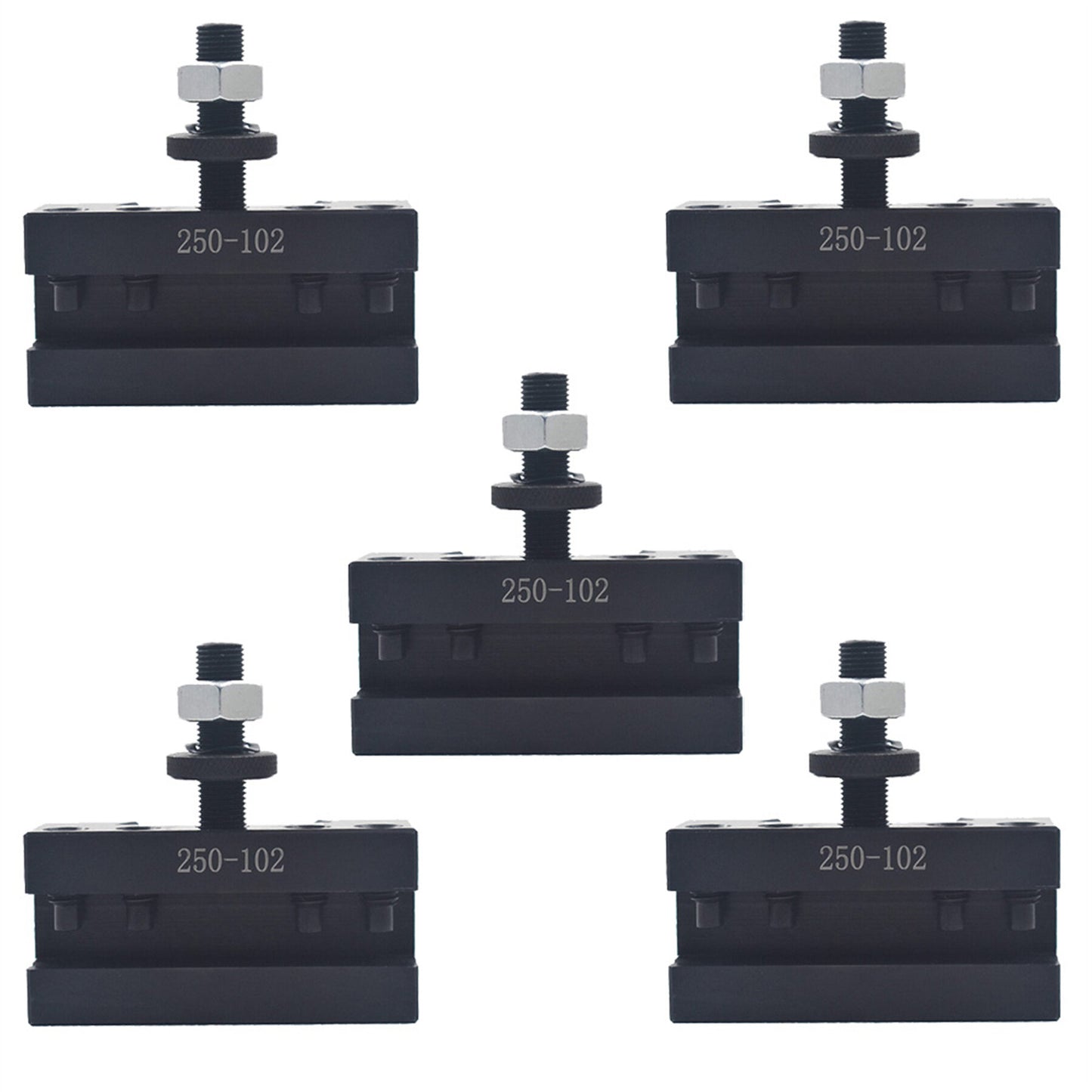 findmall 5Pcs AXA 250-102 Tool Holder AXA 102 Quick Change Tool Post Holder Fit for Swing 12 Inch AXA Tool Holder