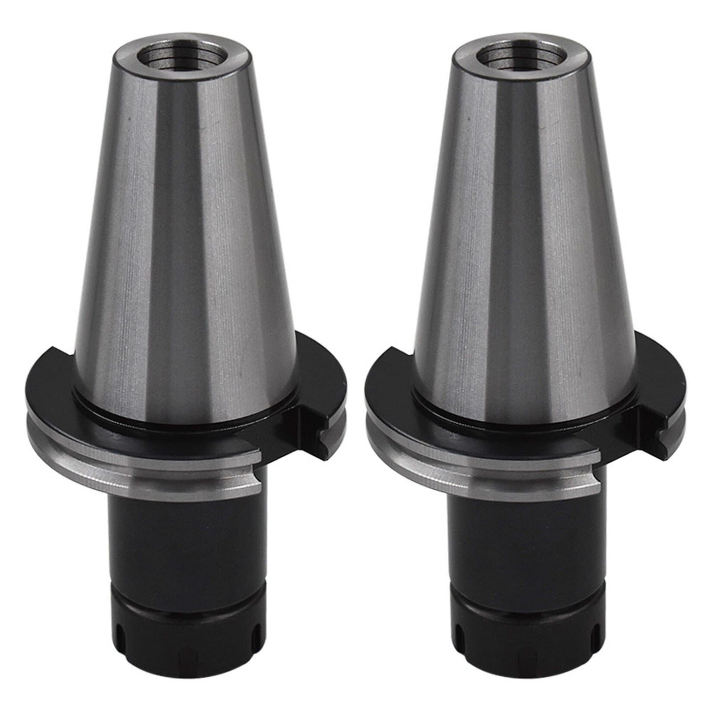 findmall 2Pcs CAT50-ER32 Collet Chuck 4 Gage Length Tool Holder Set