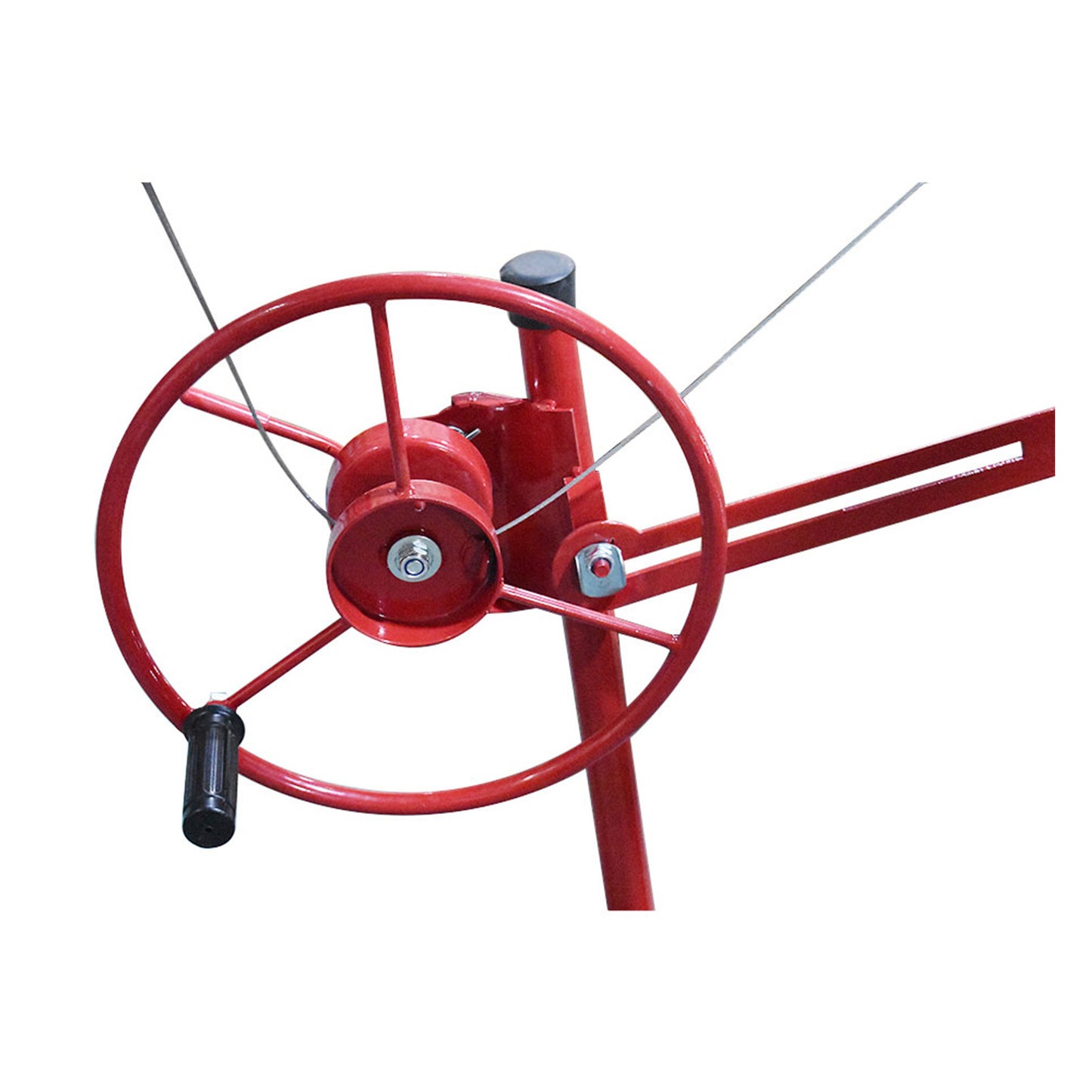findmall 16FT Drywall Lift Plasterboard Panel Rolling Lifter Lockable Safety Lock Red