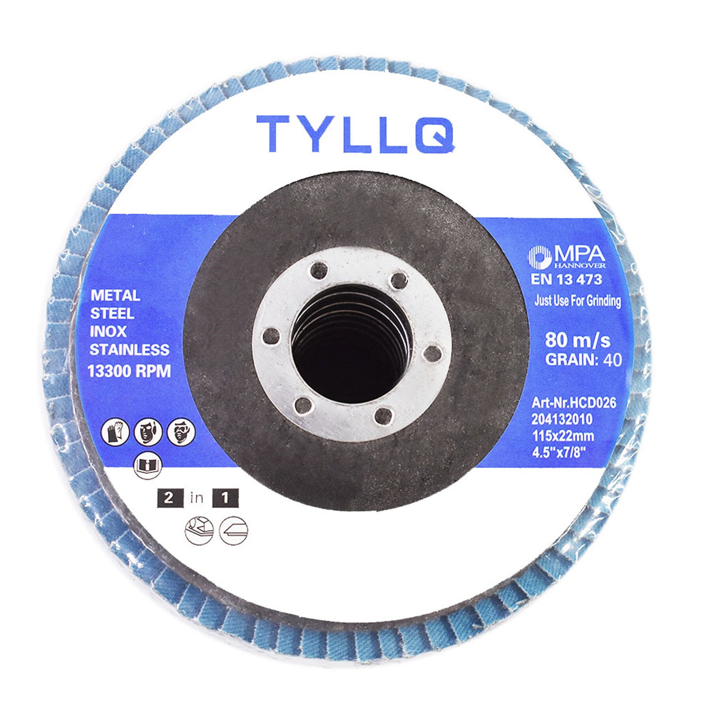 findmall 100 Pcs Flap Discs 4-1/2 x 7/8 Inch 40 Grits Zirconia Grinding Wheel Abrasive Sanding Disc Grinder disc