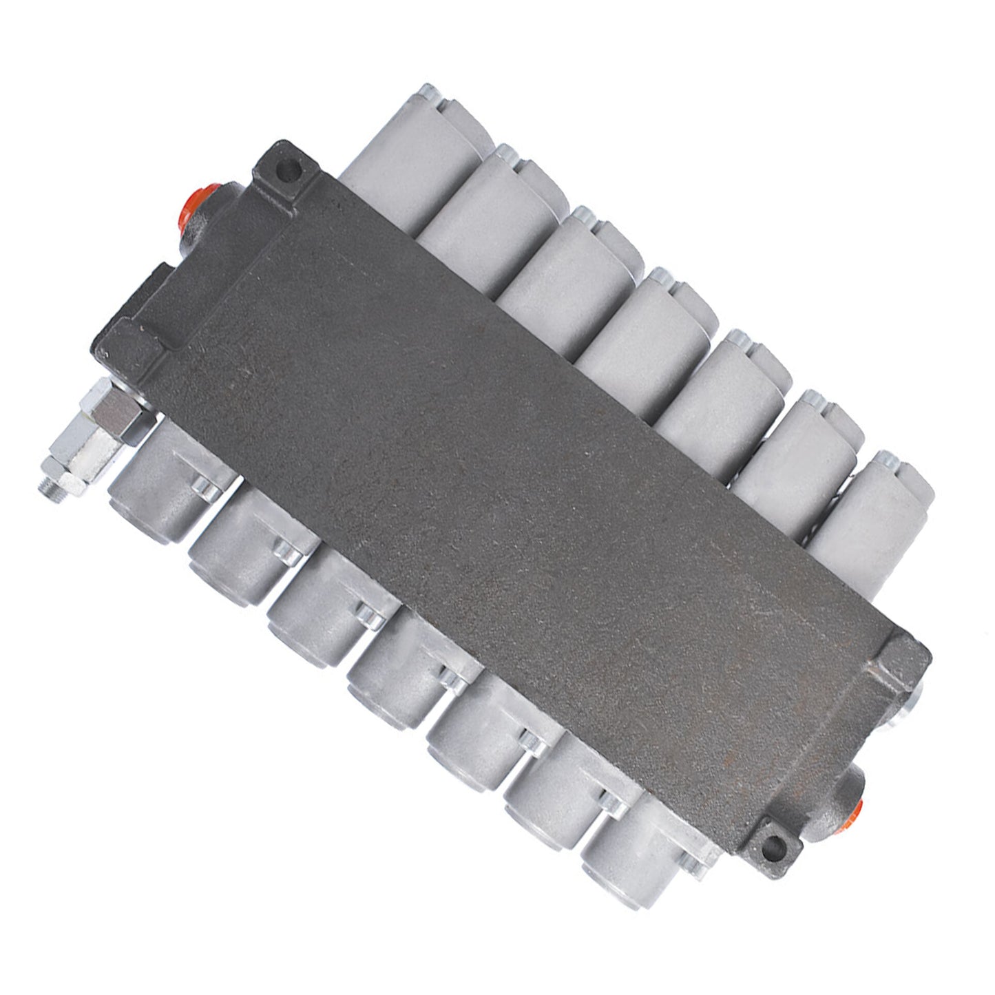 findmall 7 Spool 11 GPM 3625 PSI Hydraulic Directional Control Valve, SAE Ports Double Acting Valve for Small Tractors, Tractors, Loaders, Log Splitter