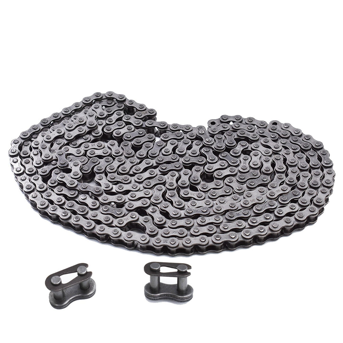 New #35 Roller Chain 10 Feet with 2 Connecting Links Fit for Go Kart Mini Bike